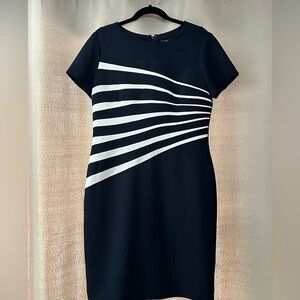 NWOT Navy Career Fitted Dress